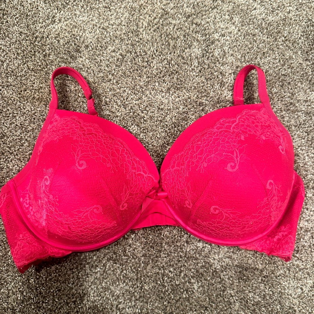 Torrid 44F (DDD) Pink Lace Push up bra
